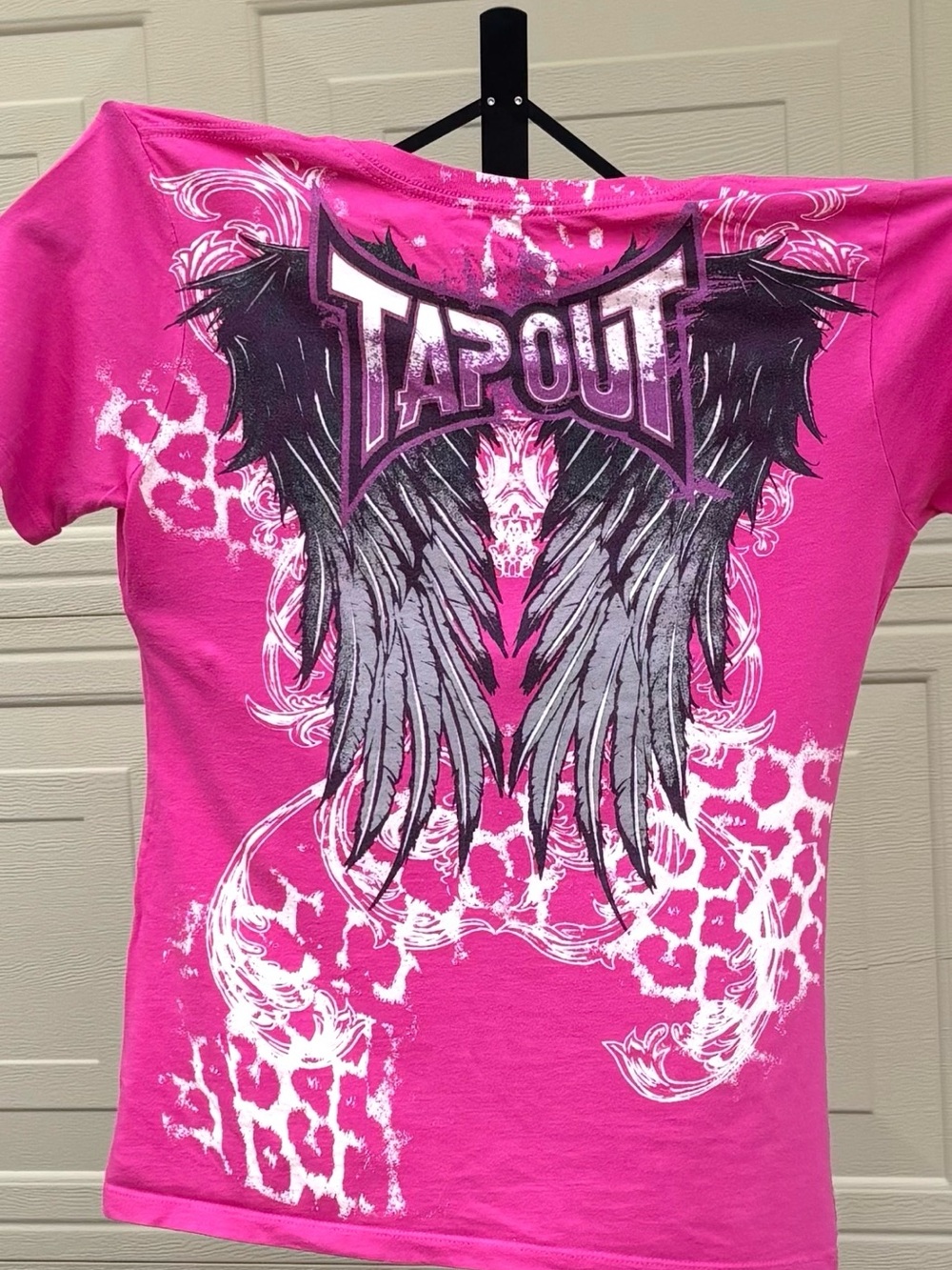 Tapout Womens Y2K Tapout Graphic Tee with Wing Design